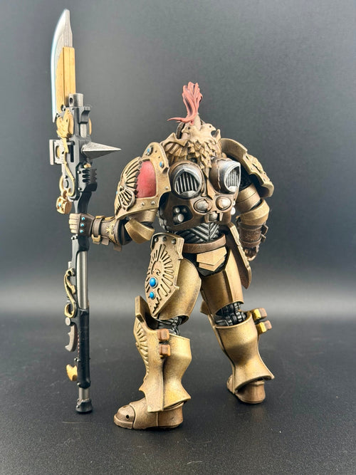 Painted 1/18 scale Custodian conversion kit finished example, rear view