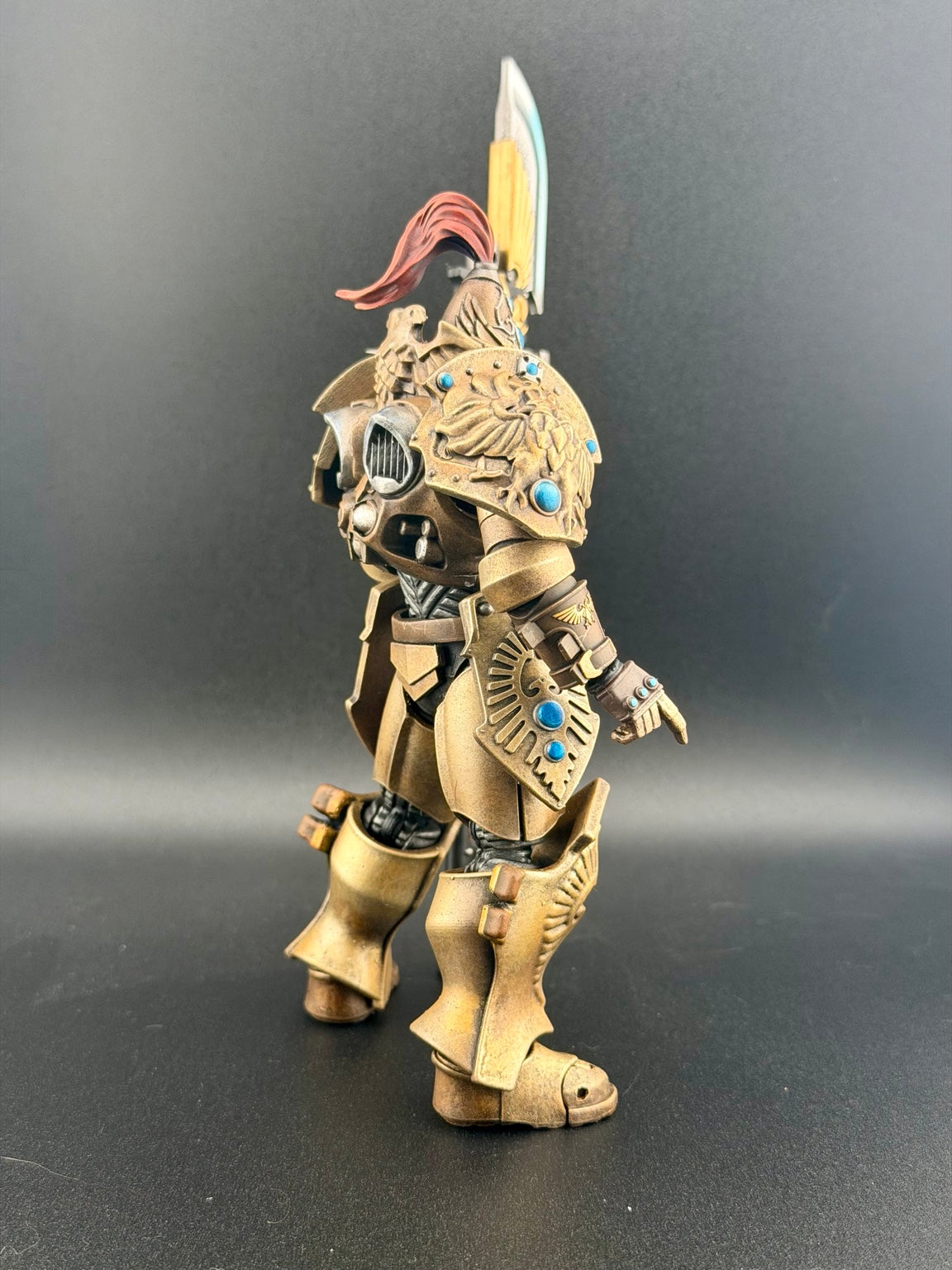 Painted 1/18 scale Custodian conversion kit finished example, side view
